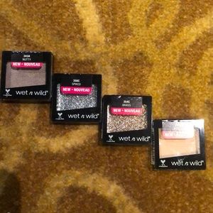 Wet and wild eyeshadow single glitter and nudes